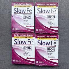 4x Slow Fe Slow Release Iron Supplements High Potency- 210 Tablets – Exp 3/2027+