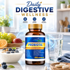 4 Bottles Probiotic 100 Billion CFU 100 Capsules Each Gut Health Wellness