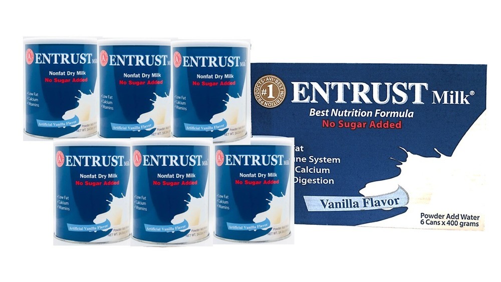 6 Packs – Entrust Milk Nutrition Formula No Sugar Added Powder – Sữa Bột Entrust