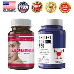 Wrinkle Remove Anti-aging Support & Cholesterol Control Heart Health Supplement