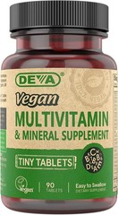 DEVA Vegan Multivitamin & Mineral Support with Iron Unisex- 90 Tiny Tablets