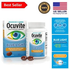 30 Count Blue Light Filter Lutein Softgels with 25mg Lutein & 5mg Zeaxanthin