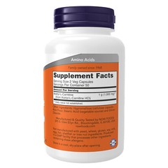 NOW FOODS Acetyl-L-Carnitine 500 mg 100 Veg Capsules