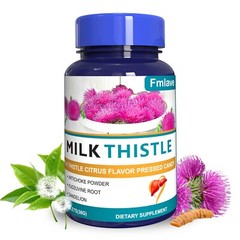 Milk Thistle Supplement for Liver Detox and Cleanse with Turmeric Dandelion 60pc