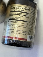 Solgar Chelated Copper 2 Bottles 100 Tablets Each Sealed