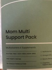 Perelel Mom Multi Support Pack – Multi Vitamins & Supplements, 30 Pack, exp 5/27