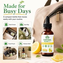 Cortisol Liquid Drops Support Supplements for Men and Women, Cortisol Detox Horm