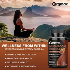 Mushroom Complex and Sea Moss Antioxidant Supplement Bundle Detox Immune Support