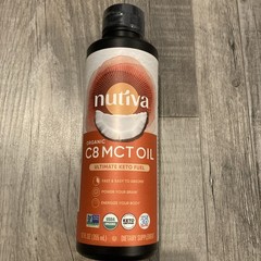 Organic MCT Oil C8. 12 Fl Oz. Unflavored Medium Chain Triglycerides from Non-…