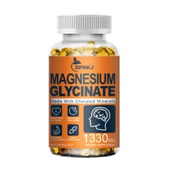 Magnesium Glycinate | 120 – 480 Capsules | 1330mg | Chealted Magnesium Suppment