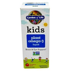 Garden of Life Kids Plant Omega-3 Plant-Based Liquid Strawberry 2 oz Exp. 7/2027