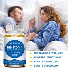 Melatonin Capsules Sleep Health Improve Sleeping Relieve Stress Supplement 5mg