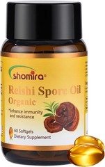 Organic Reishi Spore Oil Immunity Support Dietary Supplement Vegan 60 CT 01/28