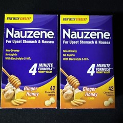 (2) Nauzene For Upsert Stomach & Nausea 4 Minute Formula Ginger Honey EXP 02/27