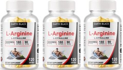 360 Softgels L-Arginine L-Citrulline Nitric Oxide Booster 3000mg, 270 Servings