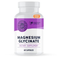 Vimergy Magnesium Glycinate 60 Caps – Stress & Heart Support, Vegan