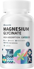 Magnesium Glycinate 400mg High Absorption Chelated Supplement 90 Veg Capsules
