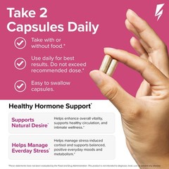 Hormone Balance & Libido Support for Women | Energy Booster, Mood Enhancer, 60 C