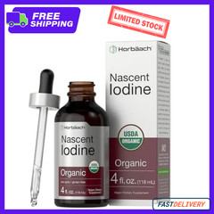 Nascent Iodine 325mcg 4oz Organic Liquid Supplement Non-GMO Gluten Free USA NEW