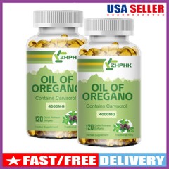 Oregano Oil Premium Formula 4000mcg Organic Extract 2*120Softgels Immune Support