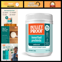 Prebiotic Fiber Powder – Unflavored, 16g Plant-Sourced Fiber, Non-GMO, Gut Healt