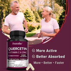 1200MG Quercetin with Vitamin C & Zinc – Natural Immune Support Supplement
