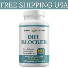 Simply Revival DHT Blocker – Promote Healthy Hair Growth – 60 Capsules