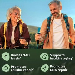 2X NAD+ Supplement for Anti-Aging Energy Focus|Nicotinamide Riboside Resveratrol