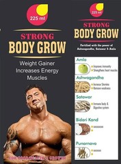Herbal Strong Body Grow Tonic |Appetite Booster |Weight Gain & Growth 225ML