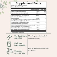 Saffron+ 60 Supplements Advanced Veggie Capsules Ingredients NEW A Micro 10-in-1