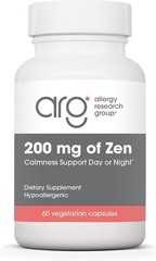 Allergy Research Group 200 mg of Zen Calm Stress Relief Vegetarian Capsules New