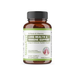 Immune Support & Lung Health Supplement With Cordycep,Quercetin & Vitamin C