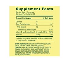 Spring Valley Vitamin D3 Supplement Gummies Assorted Fruit 50 mcg 160 Count