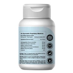 BODY GROW Fast Weight Gain Pills Ayurvedic Muscle & Mass Gainer 60CAPS For Men