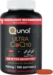 Qunol Ultra CoQ10 100mg 150 Softgels New Sealed Free Fast Shipping