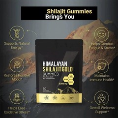 Gummies, Supplement, Micronutrient Shilajit Premium Himalayan New Shilajit 60
