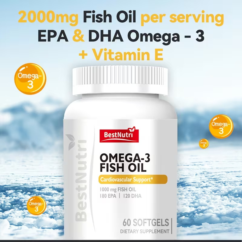 Omega-3 Fish Oil Brain Vitality & Heart Health Cold Suitable for Young Adults