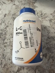 Nutricost L-Glutamine 800mg 180 Capsules Exp 04/2027