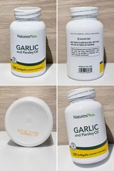 NaturesPlus Garlic & Parsley Oil 180 Softgels Dietary Supplement New Sealed Box