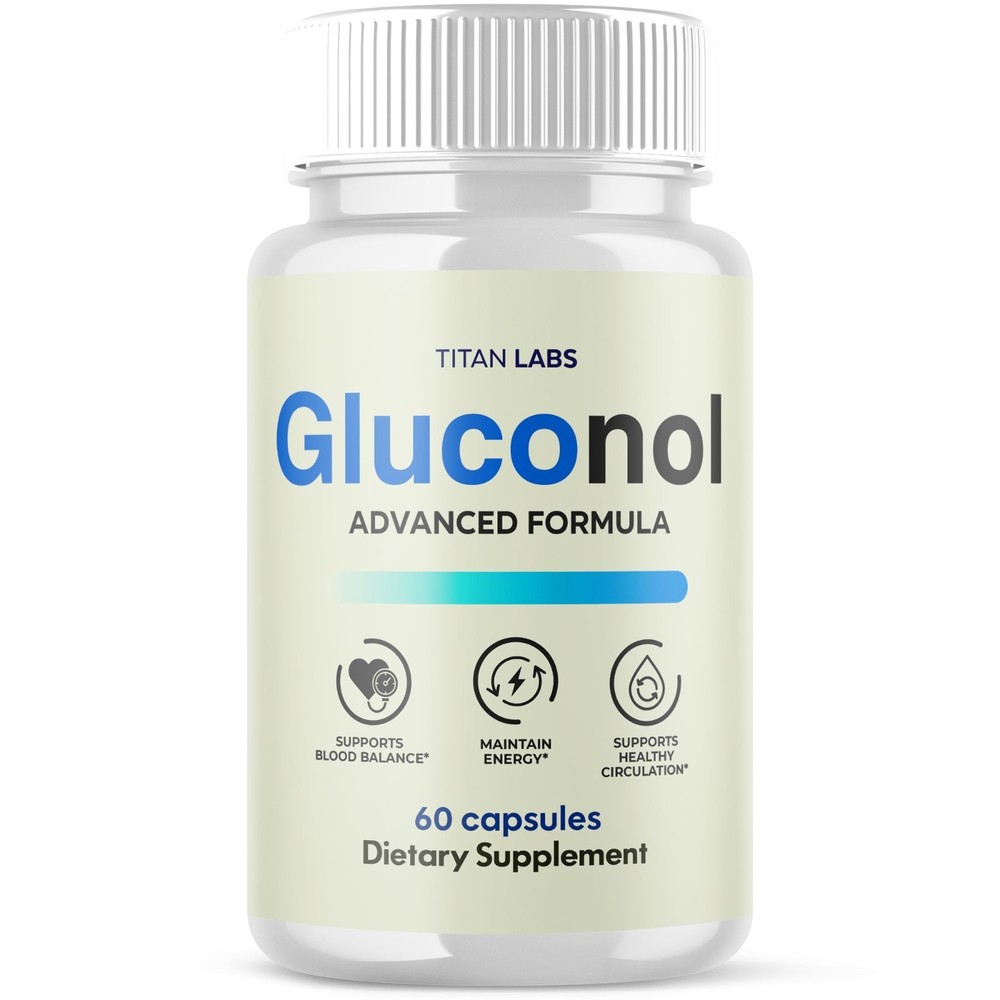 (1 Pack) Gluconol Advanced Blood Health Support Supplement Gluco Nol 60 Capsules