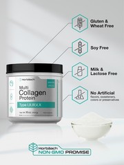 Multi Collagen Protein Powder | 16 oz | Type I, II, III, V, X | by Horbaach