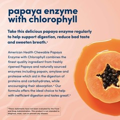 Chewable Papaya Enzyme with Chlorophyll 600 Chwbls