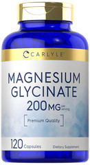 Magnesium Glycinate 200mg | 120 Capsules | Non-GMO, Gluten Free | by Carlyle