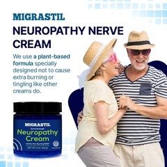 Migrastil Neuropathy Relief Cream Extra Strength for Feet, Legs, and Hands. M…