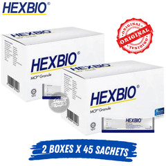 2 Boxes Hexbio Probiotic Granule For Constipation Diarrhea ( 3g x 45’s)