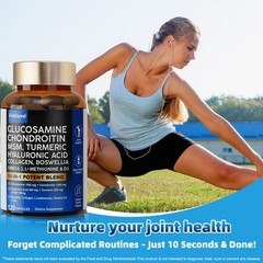 Joint Pain Relief Supplement, Joint Support Glucosamine Chondroitin Turmeric MSM
