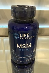Life Extension MSM 100 Capsules 1,000mg Exp. 11/2026