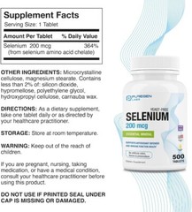 Puregen Labs Selenium 200 mcg Essential Mineral, Antioxidant – 500 Tablets