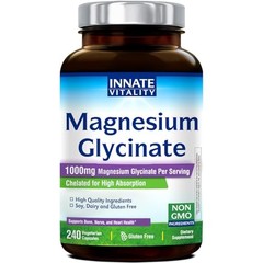 Magnesium Glycinate 1000mg 240 Capsules Elemental Supplement