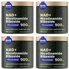 4-Pack – Nicotinamide Riboside + Resveratrol NAD+ 80 Caps (320 Total) EXP 11/26